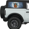 CUTE TEDDY BEAR HALLOWEEN QUARTER WINDOW DECAL FITS 2021+ FORD BRONCO 2 DOOR HARD TOP