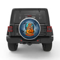 CUTE TEDDY BEAR HALLOWEEN BLACK TIRE COVER