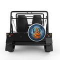 CUTE TEDDY BEAR HALLOWEEN WHITE TIRE COVER FOR MOKE