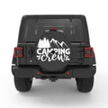 CAMPING CREW BLACK CARBON FIBER TIRE COVER