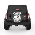 CAMPING MORE WORRY LESS BLACK TIRE COVER