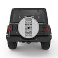 CAMPING RULES WHITE TIRE COVER
