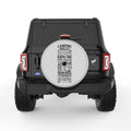 CAMPING RULES SILVER CARBON FIBER TIRE COVER