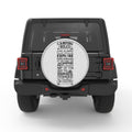 CAMPING RULES BLACK TIRE COVER