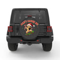 CANT CATCH ME BLACK CARBON FIBER TIRE COVER