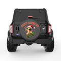 CANT CATCH ME BLACK CARBON FIBER TIRE COVER