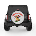 CANT CATCH ME SILVER CARBON FIBER TIRE COVER