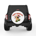 CANT CATCH ME WHITE TIRE COVER