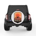 CAPITOL REEF PEARL  WHITE CARBON FIBER TIRE COVER
