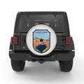 CARLSBAD CAVERNS SILVER CARBON FIBER TIRE COVER