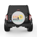 CATCHIN RAYS AND MAKIN WAVES SILVER CARBON FIBER TIRE COVER