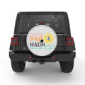 CATCHIN RAYS AND MAKIN WAVES SILVER CARBON FIBER TIRE COVER