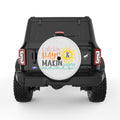 CATCHIN RAYS AND MAKIN WAVES PEARL  WHITE CARBON FIBER TIRE COVER