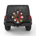 CHRISTMAS GNOMES BLACK CARBON FIBER TIRE COVER
