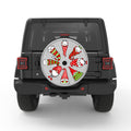 CHRISTMAS GNOMES WHITE TIRE COVER