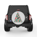 CHRISTMAS TREE DOGS SILVER CARBON FIBER TIRE COVER