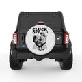 CLUCK OFF PEARL  WHITE CARBON FIBER TIRE COVER