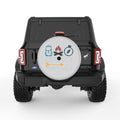 COLLECT MOMENTS SILVER CARBON FIBER TIRE COVER