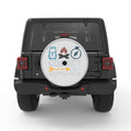 COLLECT MOMENTS SILVER CARBON FIBER TIRE COVER