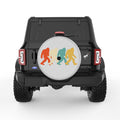 COLORFUL BIGFOOT SILVER CARBON FIBER TIRE COVER