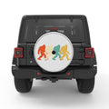 COLORFUL BIGFOOT SILVER CARBON FIBER TIRE COVER