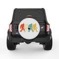 COLORFUL BIGFOOT PEARL  WHITE CARBON FIBER TIRE COVER