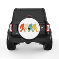 COLORFUL BIGFOOT WHITE TIRE COVER