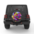 COLORFUL BULLDOG PEARL  WHITE CARBON FIBER TIRE COVER