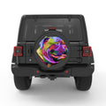 COLORFUL BULLDOG BLACK CARBON FIBER TIRE COVER