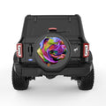 COLORFUL BULLDOG BLACK CARBON FIBER TIRE COVER