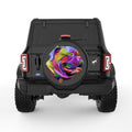 COLORFUL BULLDOG BLACK TIRE COVER