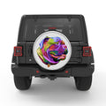 COLORFUL BULLDOG BLACK TIRE COVER