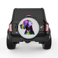COLORFUL GREAT DANE SILVER CARBON FIBER TIRE COVER