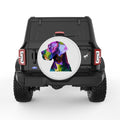 COLORFUL GREAT DANE PEARL  WHITE CARBON FIBER TIRE COVER