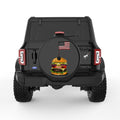COLORFUL HAMBURGER BLACK TIRE COVER