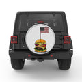 COLORFUL HAMBURGER BLACK TIRE COVER