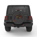 COLORFUL KILLER WHALE BLACK CARBON FIBER TIRE COVER