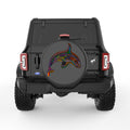 COLORFUL KILLER WHALE BLACK CARBON FIBER TIRE COVER