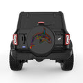 COLORFUL KILLER WHALE BLACK TIRE COVER