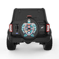 OCEAN COLOR TURTLE BLACK TIRE COVER