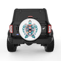 OCEAN COLOR TURTLE WHITE TIRE COVER