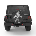 COOL TRIBAL BIGFOOT PEARL  WHITE CARBON FIBER TIRE COVER