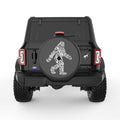 COOL TRIBAL BIGFOOT BLACK CARBON FIBER TIRE COVER