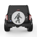COOL TRIBAL BIGFOOT SILVER CARBON FIBER TIRE COVER