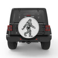 COOL TRIBAL BIGFOOT SILVER CARBON FIBER TIRE COVER
