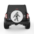 COOL TRIBAL BIGFOOT PEARL  WHITE CARBON FIBER TIRE COVER