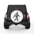 COOL TRIBAL BIGFOOT WHITE TIRE COVER