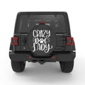CRAZY DOG LADY PEARL  WHITE CARBON FIBER TIRE COVER