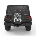 CRAZY DOG LADY BLACK CARBON FIBER TIRE COVER