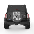 CRAZY DOG LADY BLACK CARBON FIBER TIRE COVER